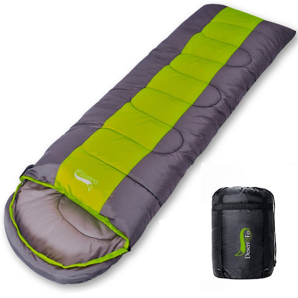 Lightweight Envelope Sleeping Bag - Warm & Cold Weather for Camping