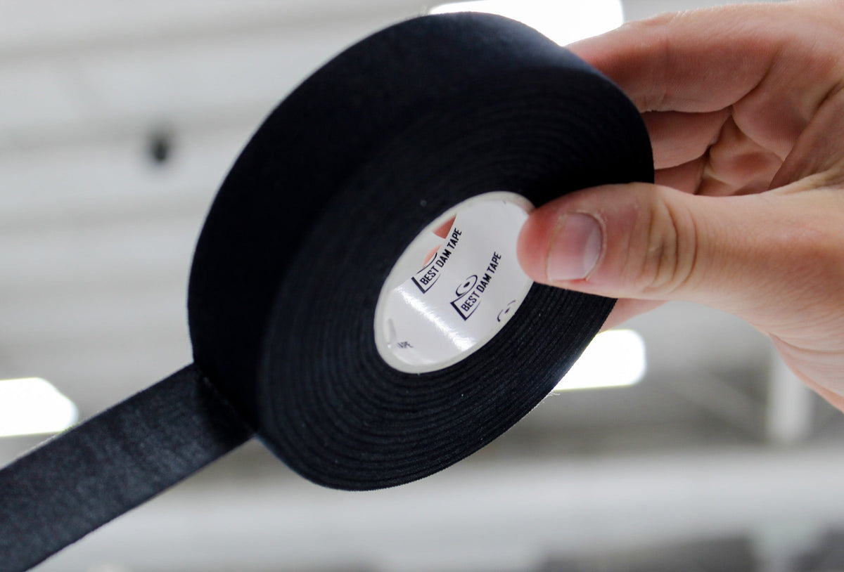 Best Dam Cloth Hockey Tape – Black 3 Pack (1" x 75 ft)
