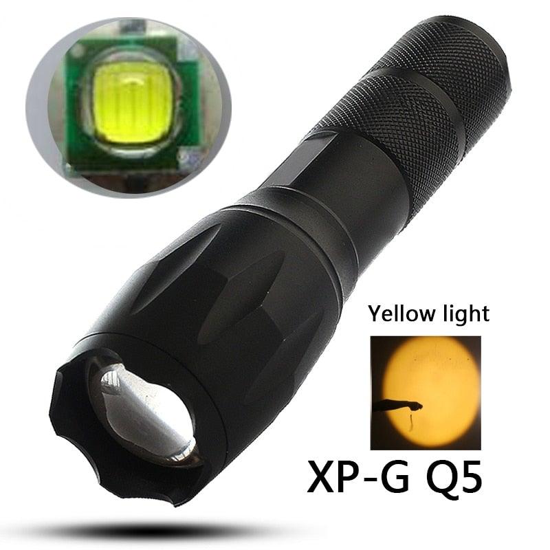 Waterproof Z45 Led Flashlight Ultra Bright Waterproof MINI Torch T6/L2/V6 zoomable 5 Modes 18650 rechargeable Battery for camping tactica Led Mini Water-Resistant Torch Light For Indoor & Outdoor Camping Hiking Accessories Gear